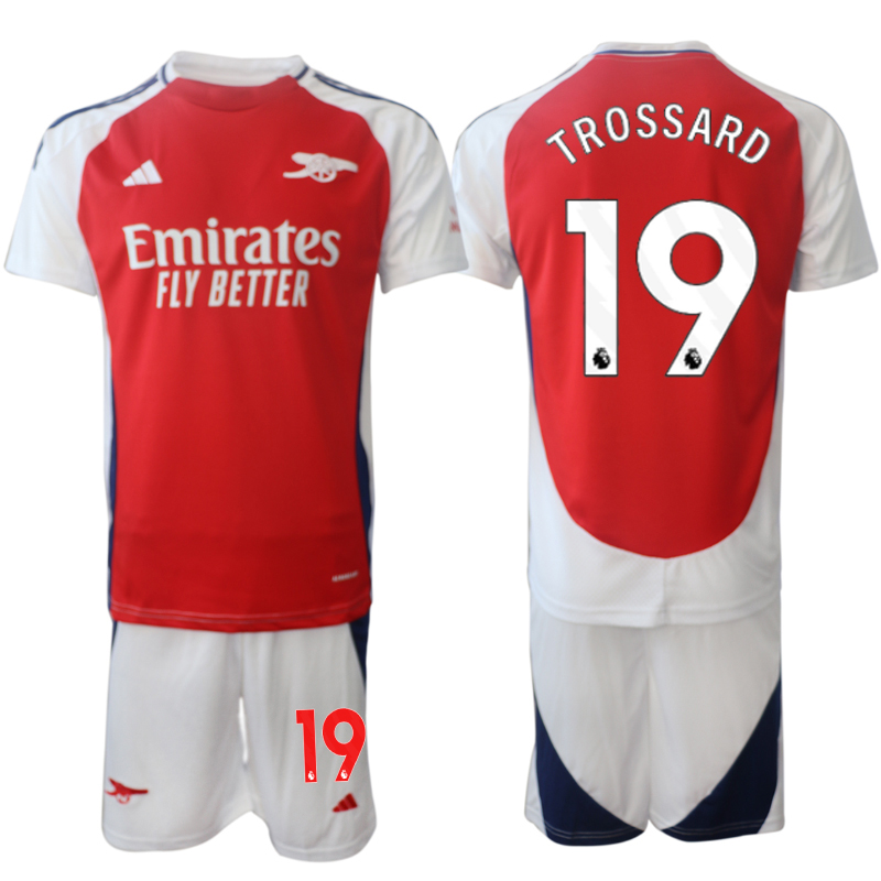 Men 2024-2025 Club Arsenal home Red #19 Soccer Jersey